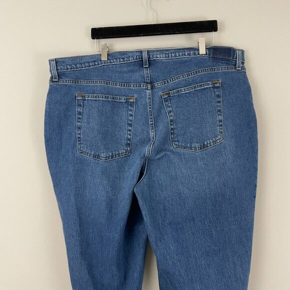 Abercrombie & Fitch Curve Love High Rise The '90s Straight Jeans Size 22 - Picture 7 of 7